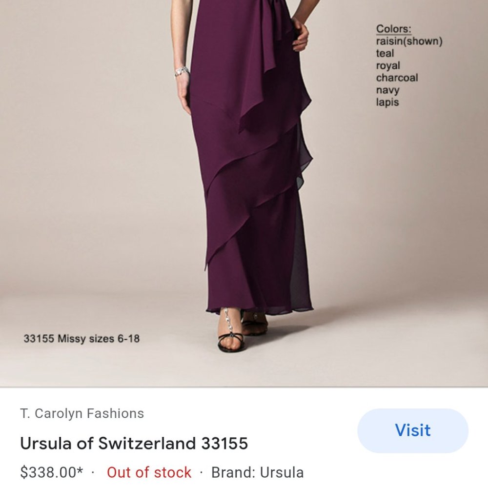 Mother of the Bride NAVY BLUE Chiffon Dress